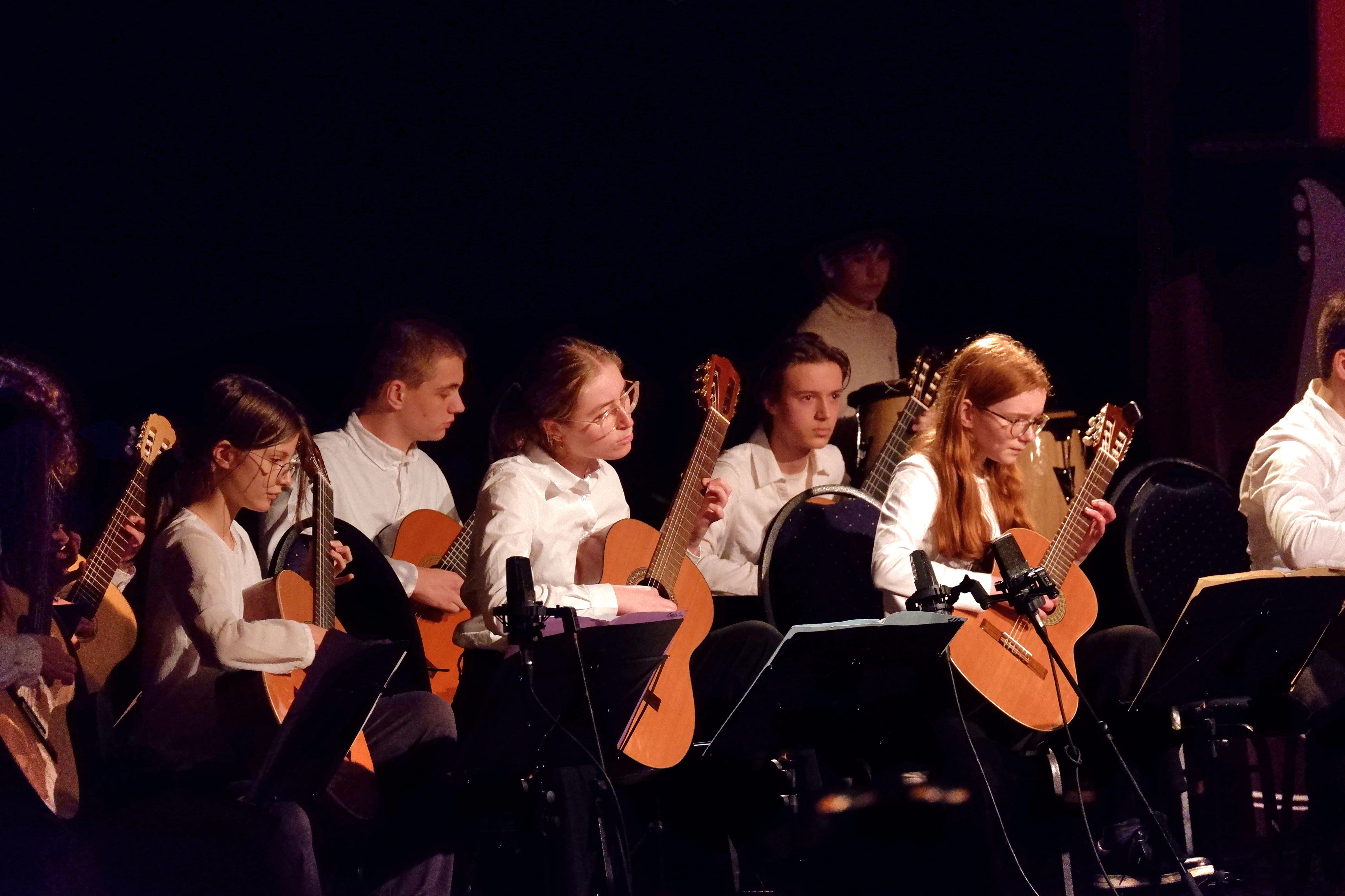 Concentration des guitaristes